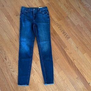 INC jeans size 6 denim high rise dk indigo color